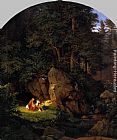 Famous Forest Paintings - Genoveva in the Forest Seclusion
